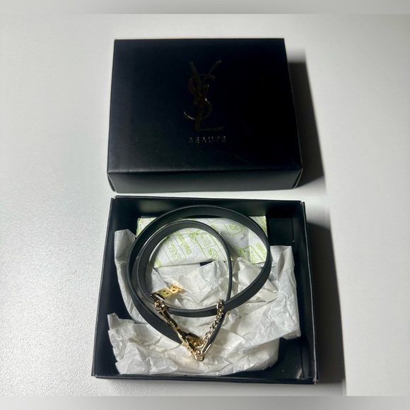 Yves Saint Laurent (YSL) Bracelet/Choker Necklace in Black and Gold GWP NWB - Picture 13 of 14